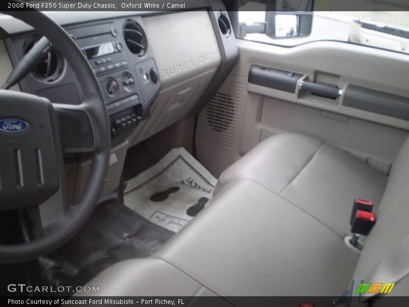 Oxford White / Camel 2008 Ford F350 Super Duty Chassis
