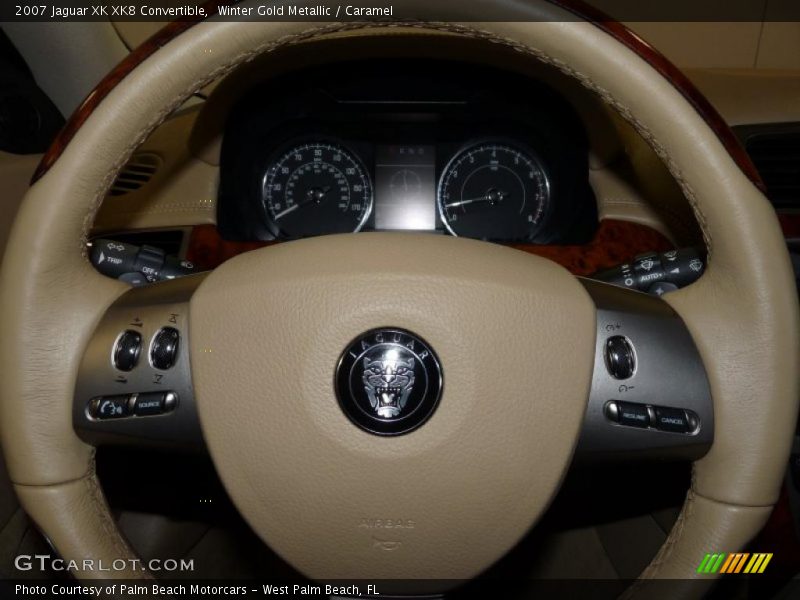 Winter Gold Metallic / Caramel 2007 Jaguar XK XK8 Convertible