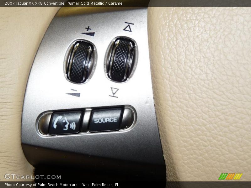 Winter Gold Metallic / Caramel 2007 Jaguar XK XK8 Convertible