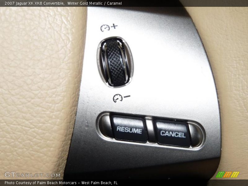 Winter Gold Metallic / Caramel 2007 Jaguar XK XK8 Convertible