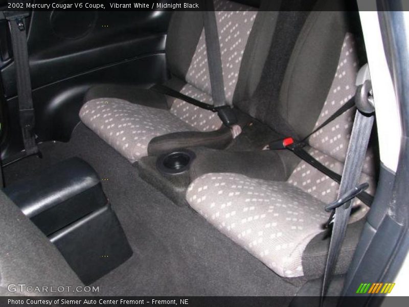 Vibrant White / Midnight Black 2002 Mercury Cougar V6 Coupe