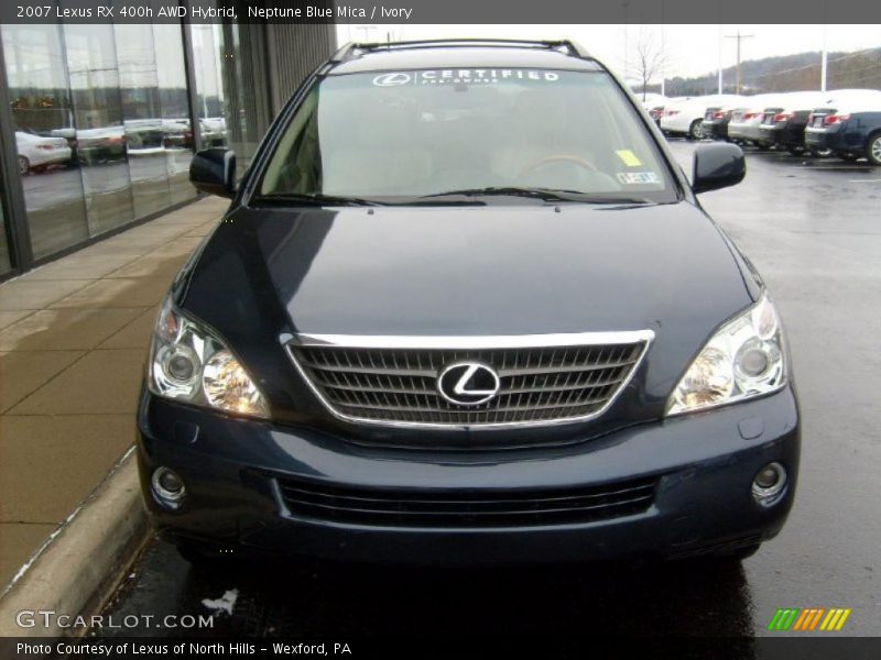 Neptune Blue Mica / Ivory 2007 Lexus RX 400h AWD Hybrid