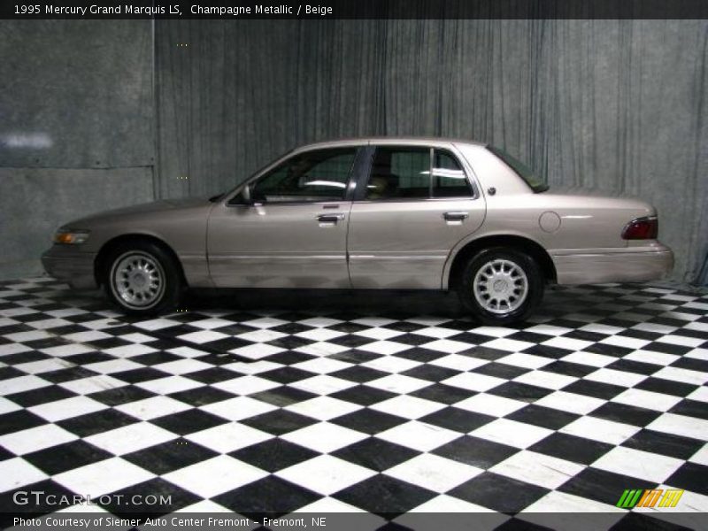 Champagne Metallic / Beige 1995 Mercury Grand Marquis LS
