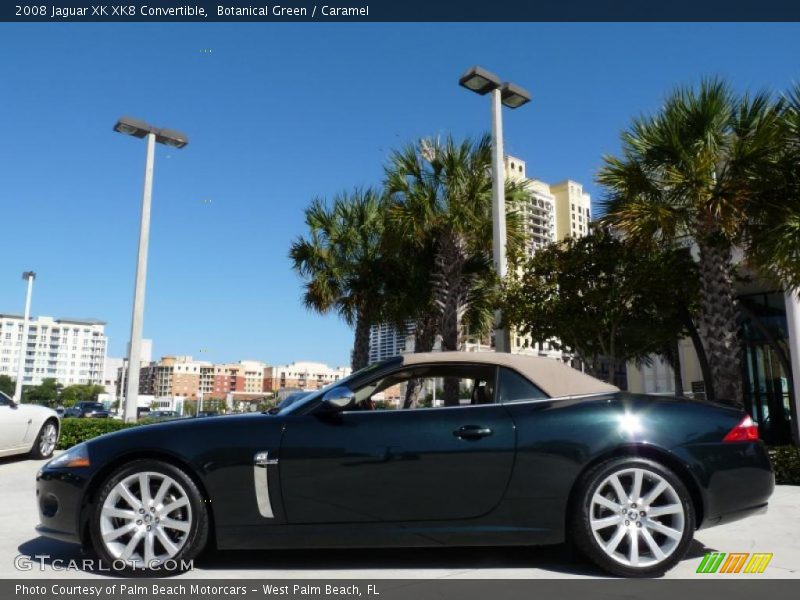 Botanical Green / Caramel 2008 Jaguar XK XK8 Convertible
