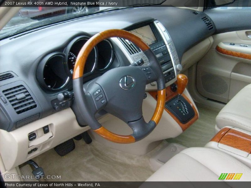Neptune Blue Mica / Ivory 2007 Lexus RX 400h AWD Hybrid