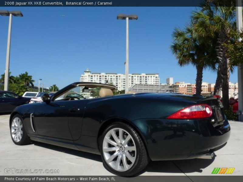 Botanical Green / Caramel 2008 Jaguar XK XK8 Convertible