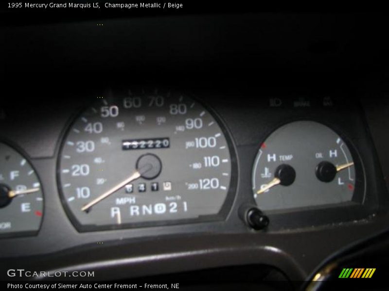 Champagne Metallic / Beige 1995 Mercury Grand Marquis LS
