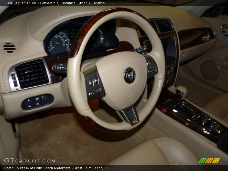 Botanical Green / Caramel 2008 Jaguar XK XK8 Convertible