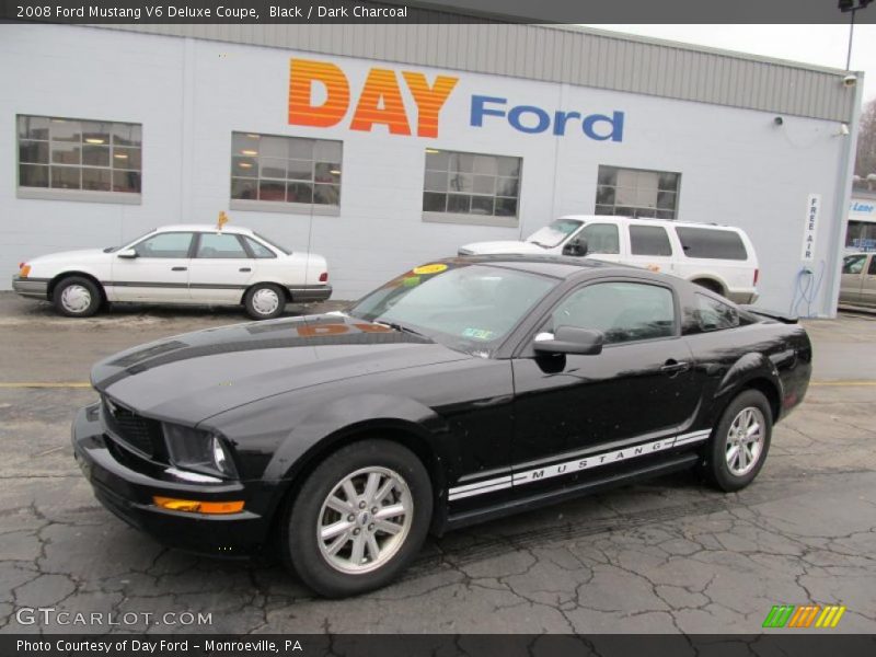 Black / Dark Charcoal 2008 Ford Mustang V6 Deluxe Coupe