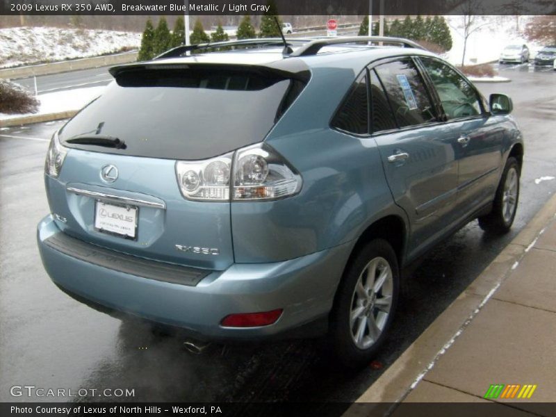 Breakwater Blue Metallic / Light Gray 2009 Lexus RX 350 AWD