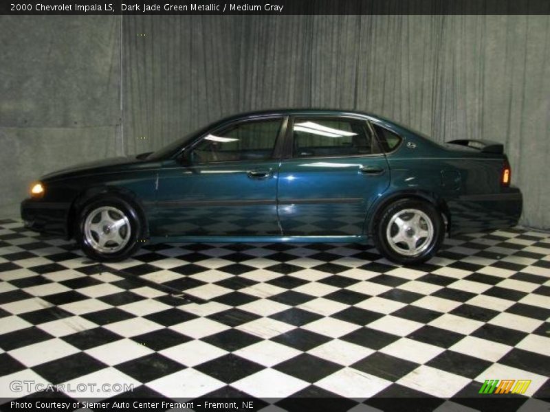 Dark Jade Green Metallic / Medium Gray 2000 Chevrolet Impala LS