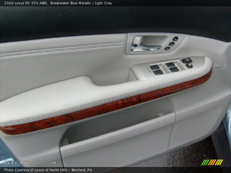 Breakwater Blue Metallic / Light Gray 2009 Lexus RX 350 AWD