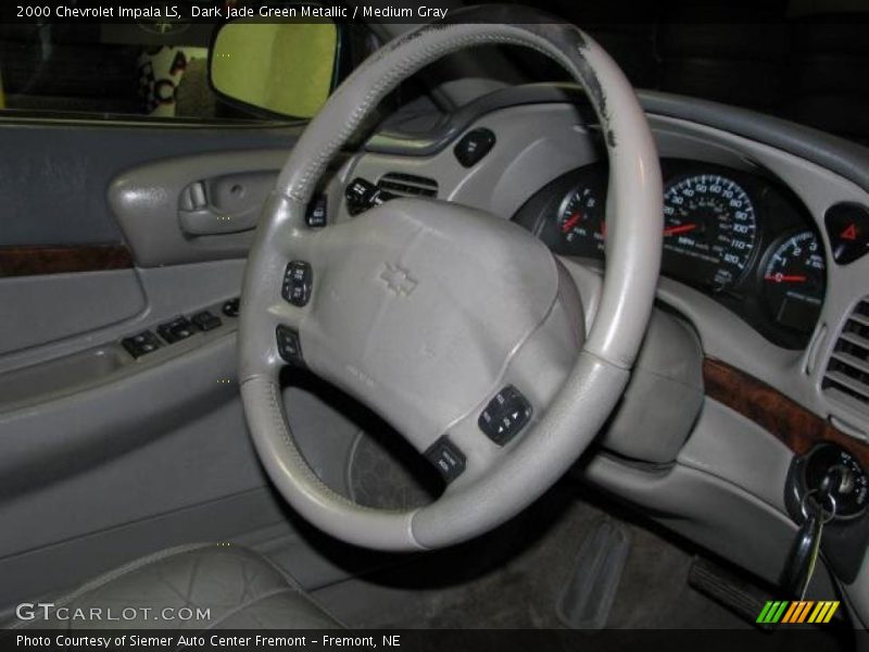 Dark Jade Green Metallic / Medium Gray 2000 Chevrolet Impala LS