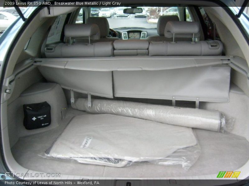 Breakwater Blue Metallic / Light Gray 2009 Lexus RX 350 AWD