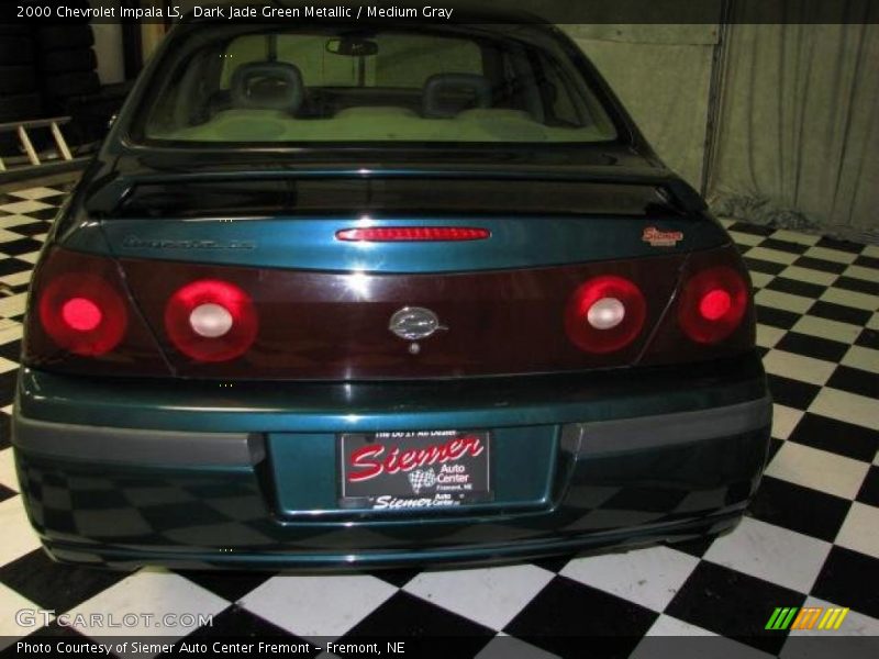 Dark Jade Green Metallic / Medium Gray 2000 Chevrolet Impala LS