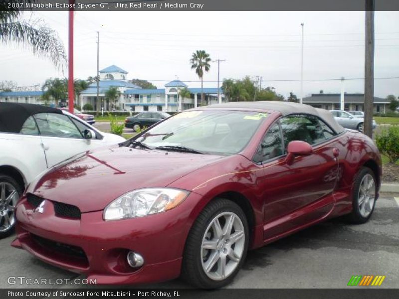 Ultra Red Pearl / Medium Gray 2007 Mitsubishi Eclipse Spyder GT