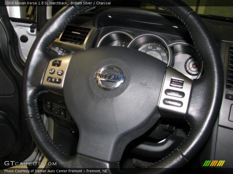 Brillant Silver / Charcoal 2009 Nissan Versa 1.8 SL Hatchback