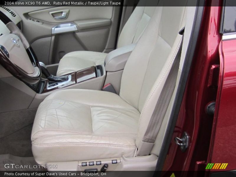 Ruby Red Metallic / Taupe/Light Taupe 2004 Volvo XC90 T6 AWD