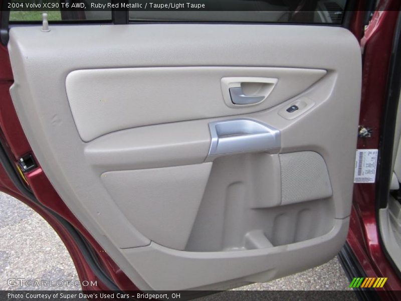 Ruby Red Metallic / Taupe/Light Taupe 2004 Volvo XC90 T6 AWD