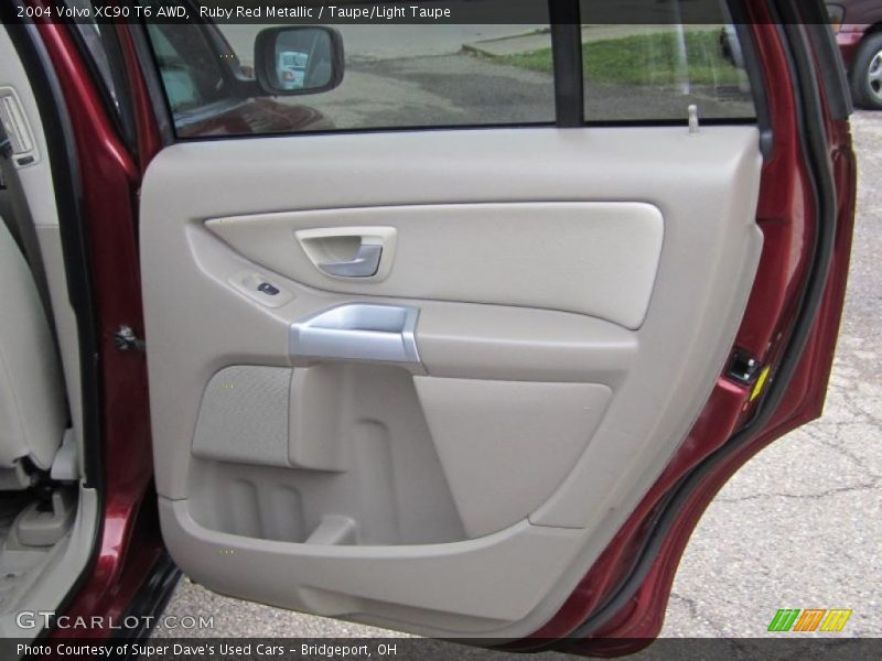 Ruby Red Metallic / Taupe/Light Taupe 2004 Volvo XC90 T6 AWD