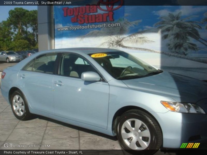 Sky Blue Pearl / Ash 2009 Toyota Camry LE