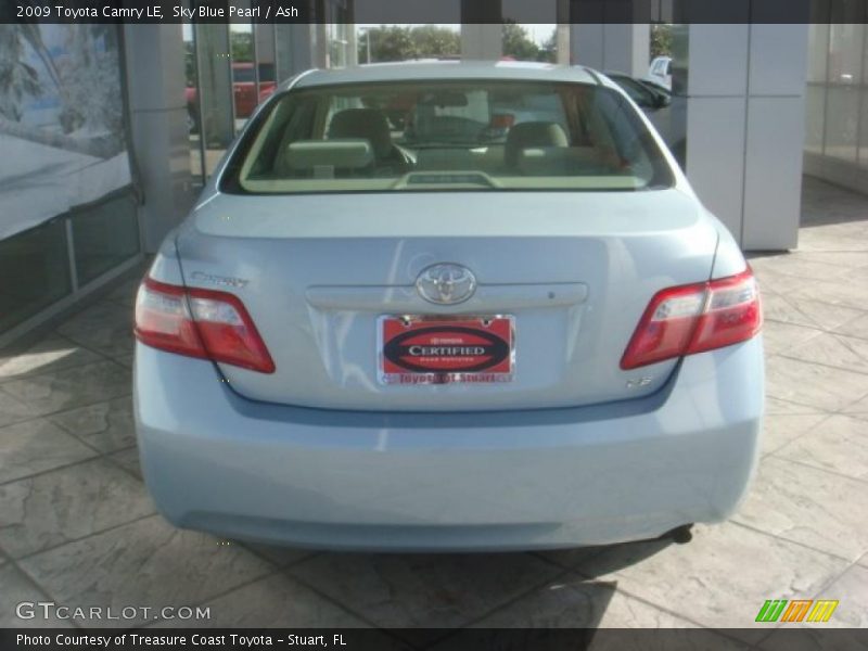 Sky Blue Pearl / Ash 2009 Toyota Camry LE