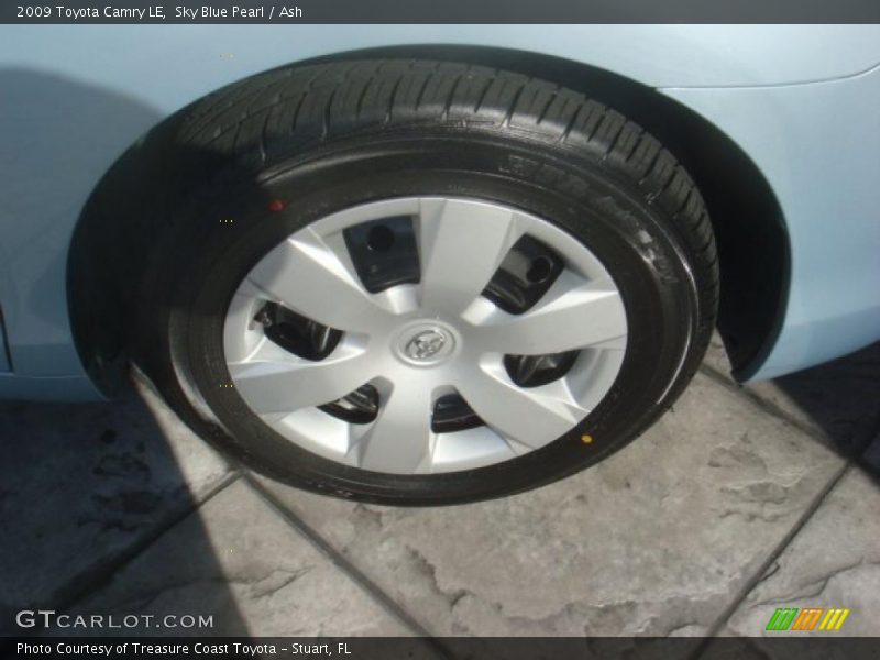 Sky Blue Pearl / Ash 2009 Toyota Camry LE