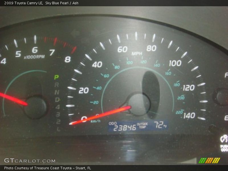 Sky Blue Pearl / Ash 2009 Toyota Camry LE