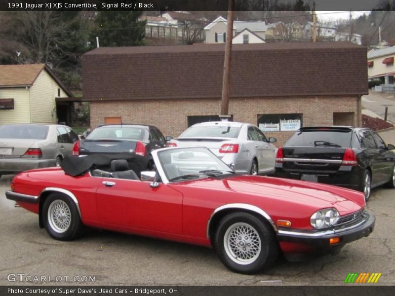 Signal Red / Black 1991 Jaguar XJ XJS Convertible