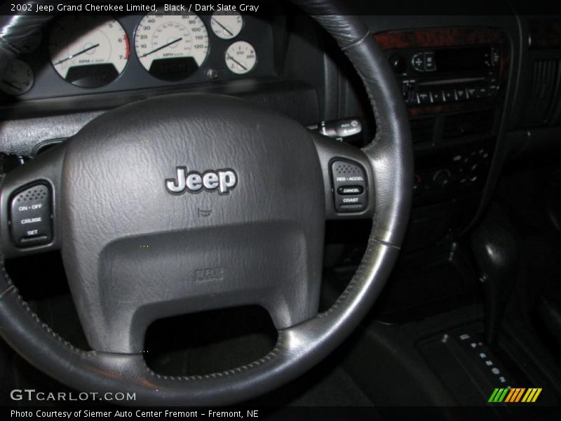 Black / Dark Slate Gray 2002 Jeep Grand Cherokee Limited