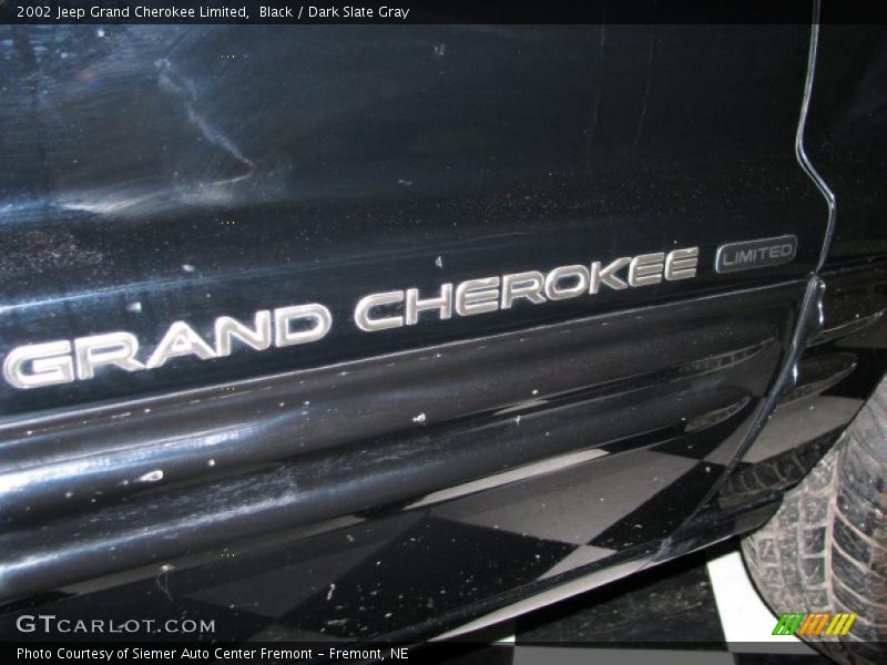 Black / Dark Slate Gray 2002 Jeep Grand Cherokee Limited
