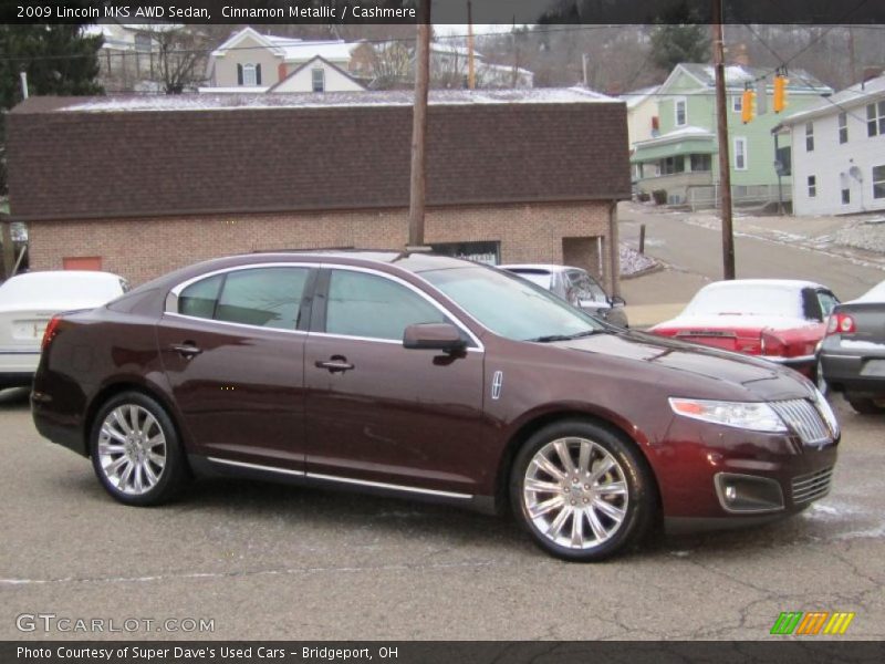 Cinnamon Metallic / Cashmere 2009 Lincoln MKS AWD Sedan