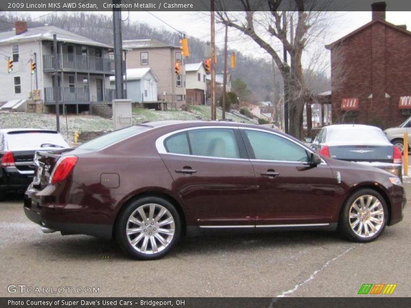 Cinnamon Metallic / Cashmere 2009 Lincoln MKS AWD Sedan