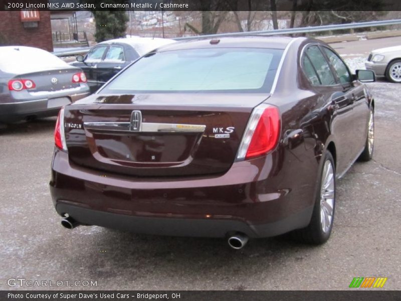 Cinnamon Metallic / Cashmere 2009 Lincoln MKS AWD Sedan