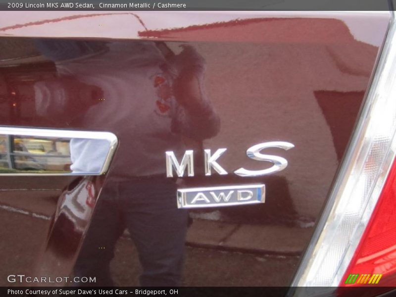 Cinnamon Metallic / Cashmere 2009 Lincoln MKS AWD Sedan