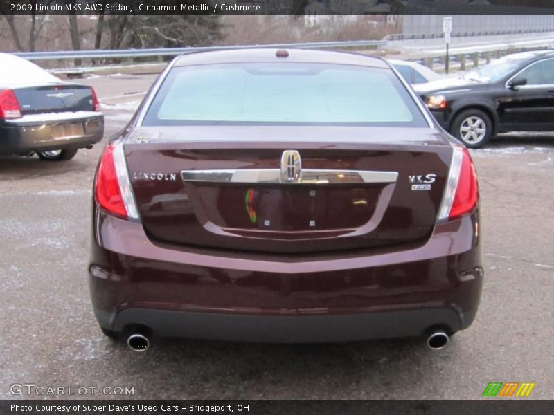 Cinnamon Metallic / Cashmere 2009 Lincoln MKS AWD Sedan