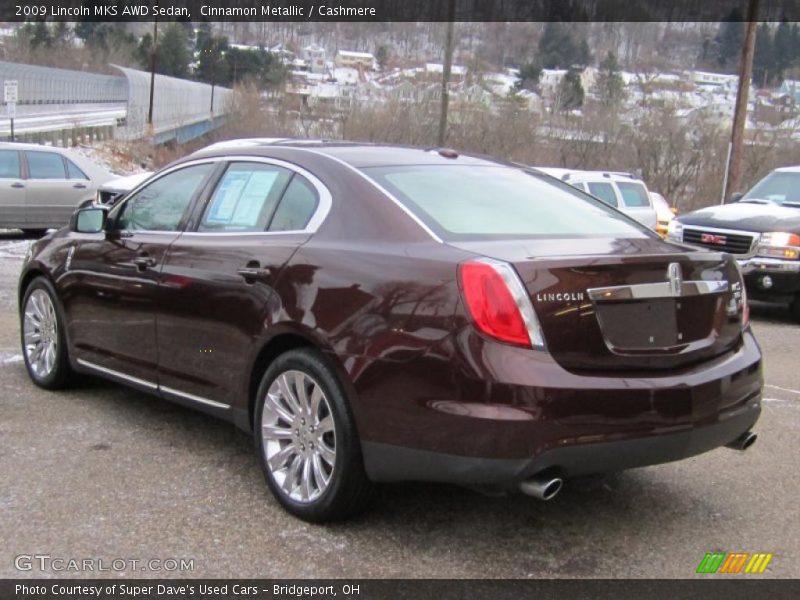 Cinnamon Metallic / Cashmere 2009 Lincoln MKS AWD Sedan