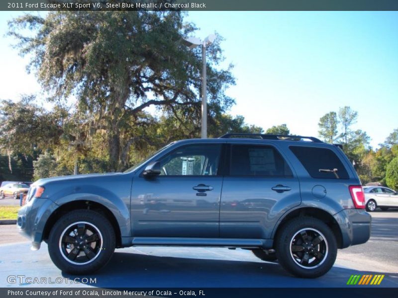 Steel Blue Metallic / Charcoal Black 2011 Ford Escape XLT Sport V6