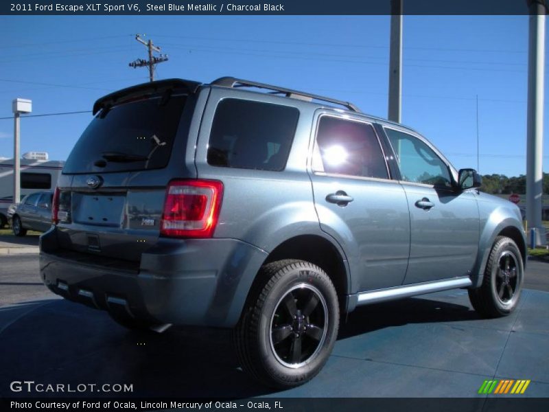 Steel Blue Metallic / Charcoal Black 2011 Ford Escape XLT Sport V6