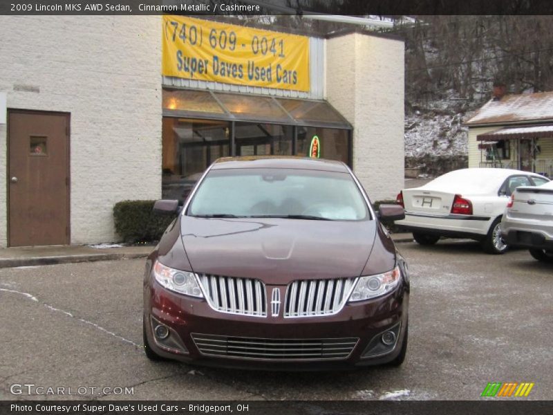 Cinnamon Metallic / Cashmere 2009 Lincoln MKS AWD Sedan