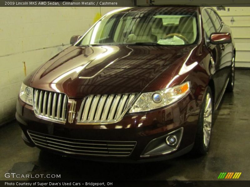 Cinnamon Metallic / Cashmere 2009 Lincoln MKS AWD Sedan
