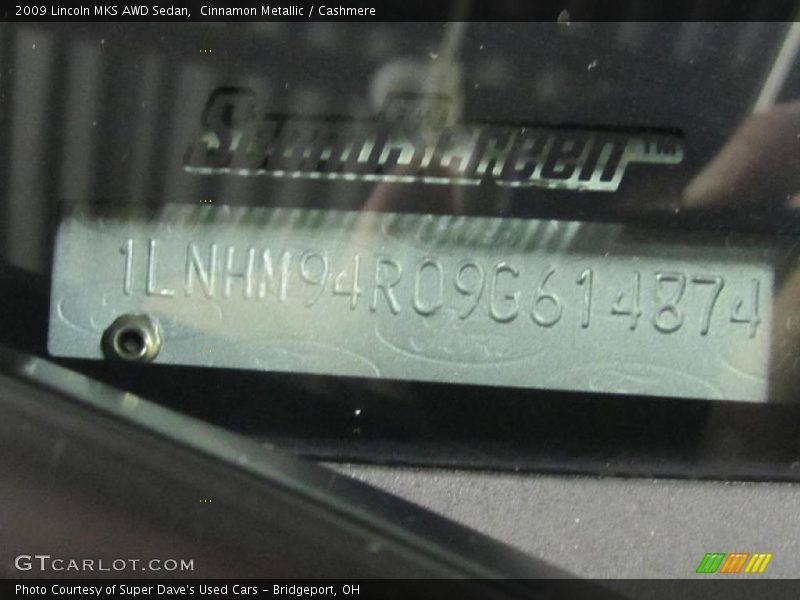 Cinnamon Metallic / Cashmere 2009 Lincoln MKS AWD Sedan