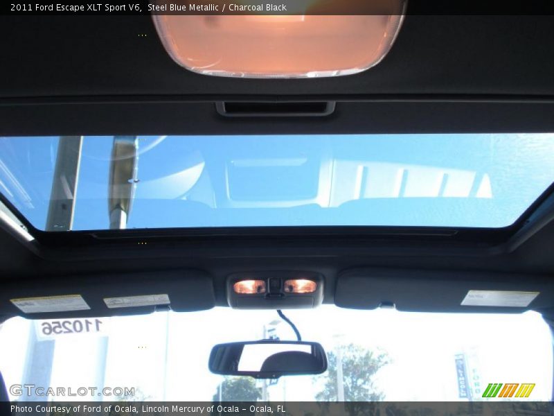 Steel Blue Metallic / Charcoal Black 2011 Ford Escape XLT Sport V6