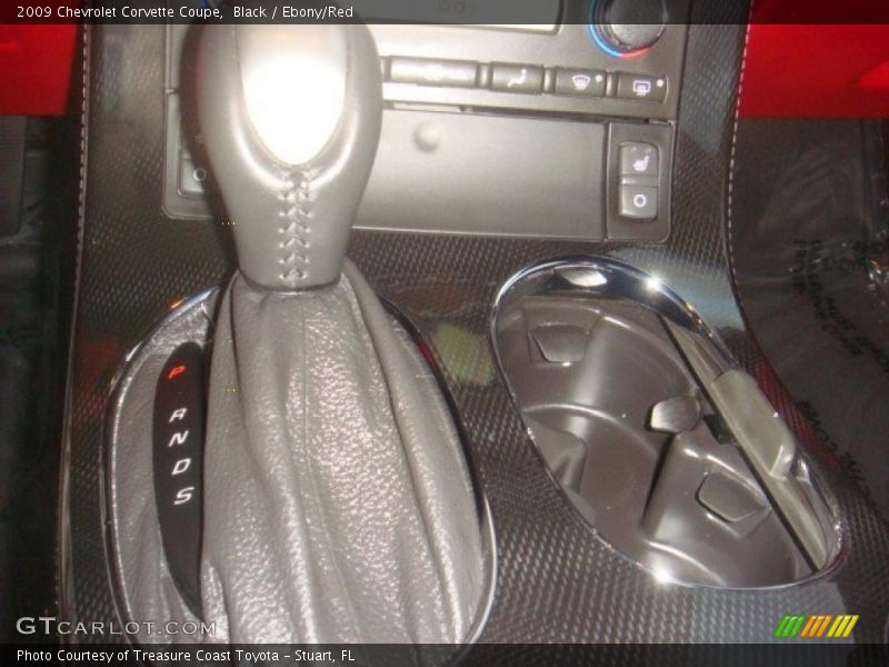 Black / Ebony/Red 2009 Chevrolet Corvette Coupe