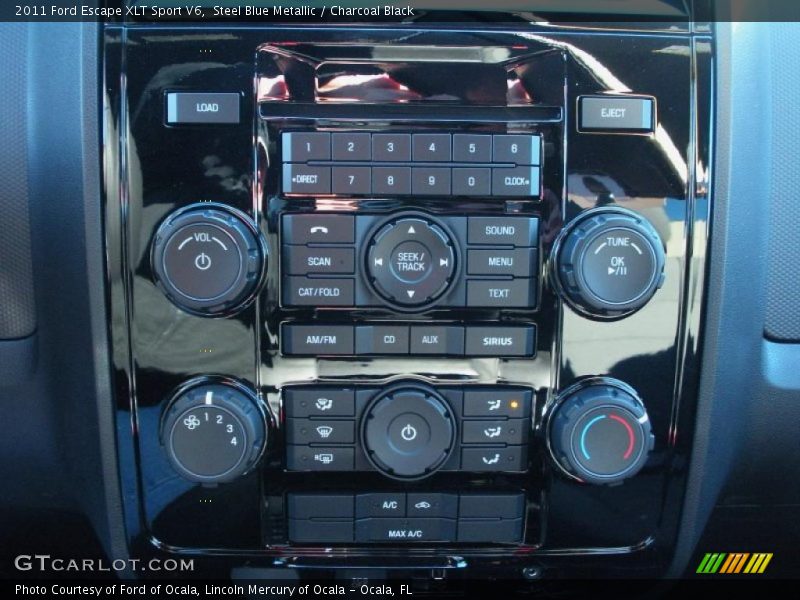 Steel Blue Metallic / Charcoal Black 2011 Ford Escape XLT Sport V6