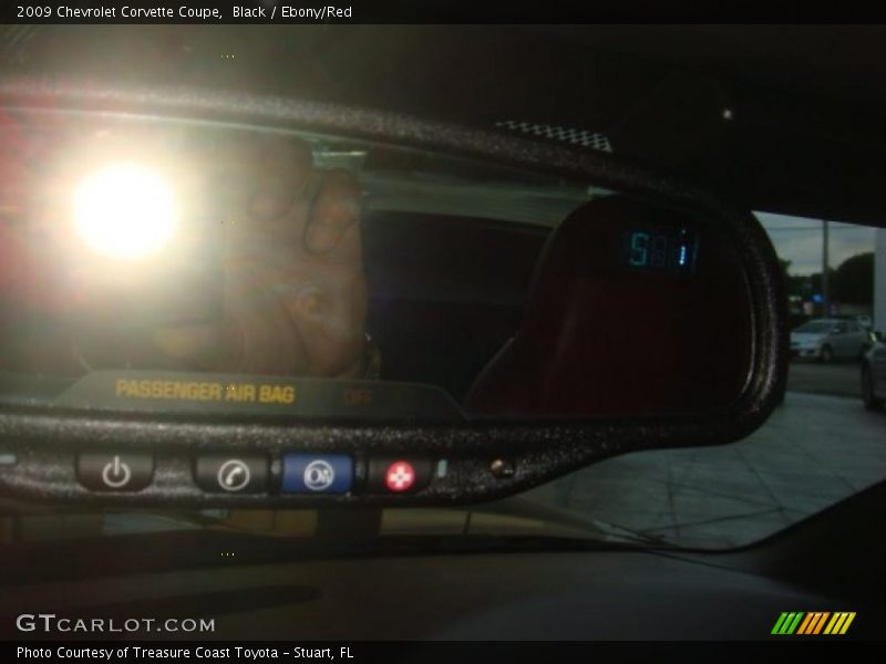 Black / Ebony/Red 2009 Chevrolet Corvette Coupe