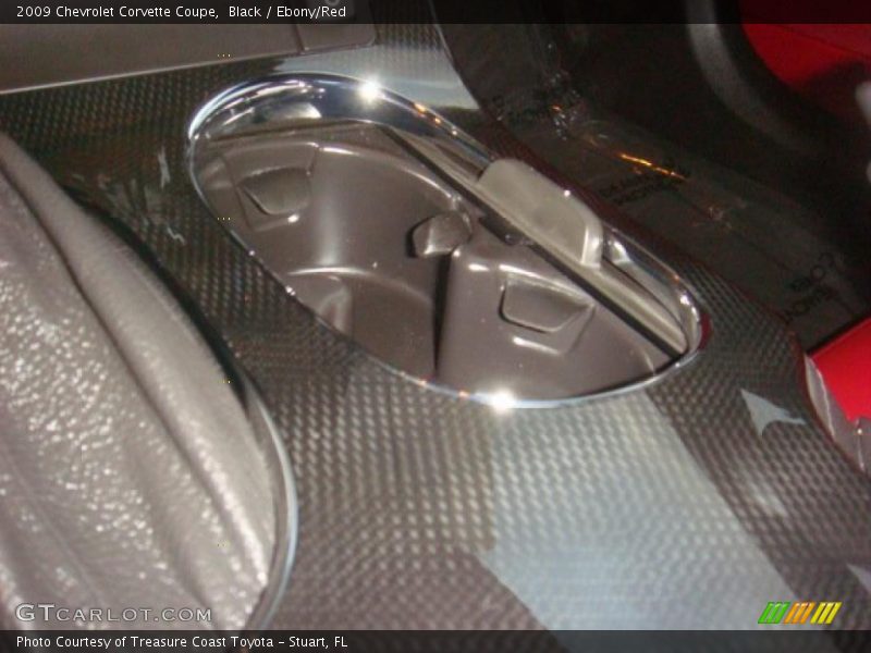 Black / Ebony/Red 2009 Chevrolet Corvette Coupe