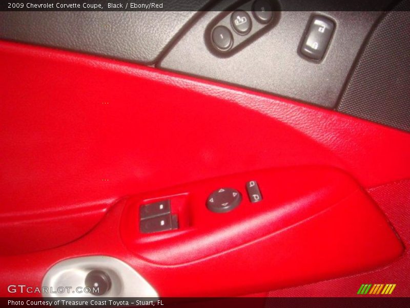 Black / Ebony/Red 2009 Chevrolet Corvette Coupe