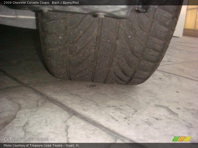 Black / Ebony/Red 2009 Chevrolet Corvette Coupe
