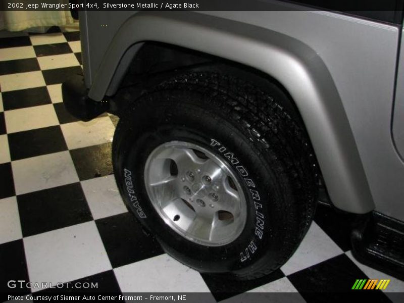 Silverstone Metallic / Agate Black 2002 Jeep Wrangler Sport 4x4